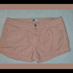 American eagle white and pink stripped shorts.